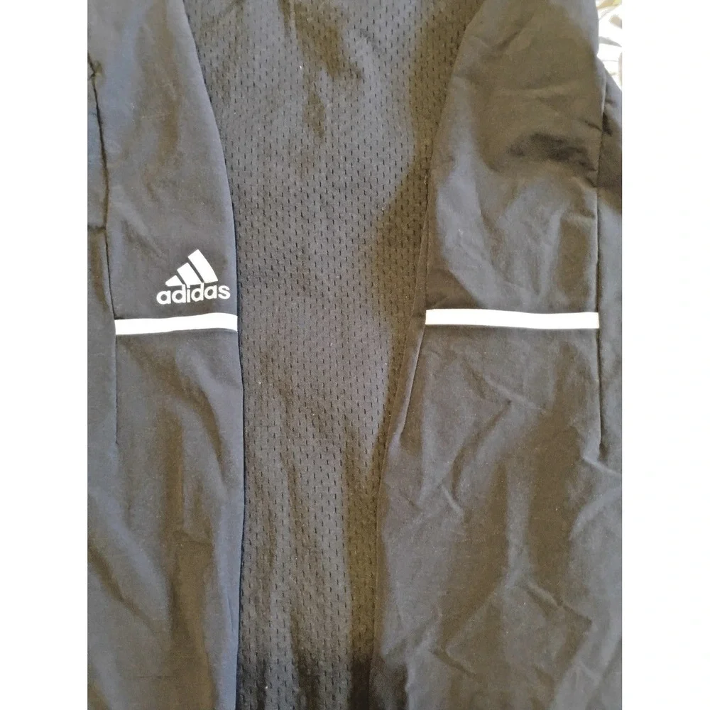 Adidas Rutgers Scarlet Knights Full Zip Jacket Mens 2XL Black‎ R Logo Athletic